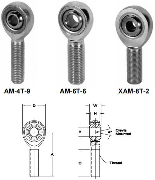 AURORAXAB-8T-11關節(jié)軸承圖紙